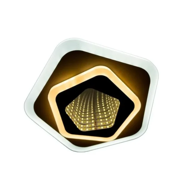 Lustra LED 3D Ruth 30W Alb Maro - imagine 5