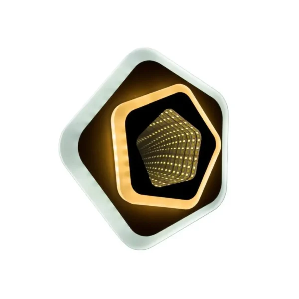 Lustra LED 3D Ruth 30W Alb Maro - imagine 6