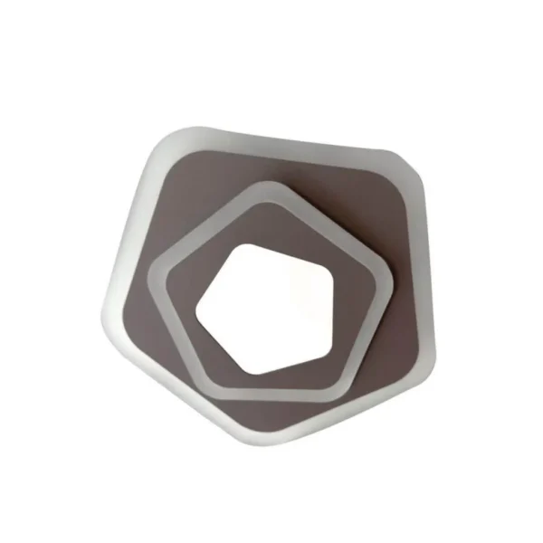 Lustra LED 3D Ruth 30W Alb Maro - imagine 8