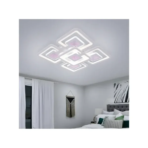 Lustra LED Adora cu 2.4 GHZ, Aplicatie IOS & Android, 230 W, Dimabila - imagine 5