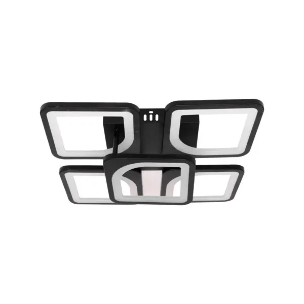 Lustra LED Balans cu Telecomanda, 66W, Dimabila, Negru - imagine 5