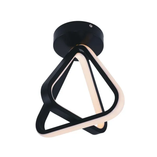 Lustra LED Coni, 24W, 3000K, Negru - imagine 4