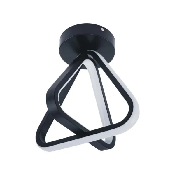 Lustra LED Coni, 24W, 3000K, Negru - imagine 5