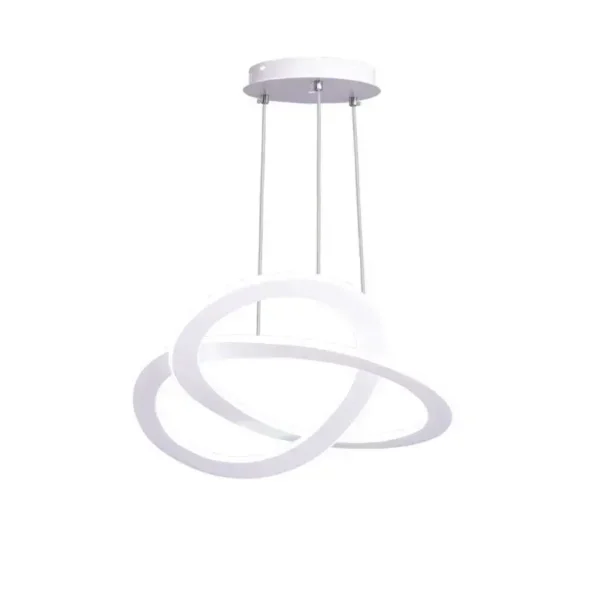 Lustra LED cu Telecomanda Epsilon 210W Dimabila Alb - imagine 6