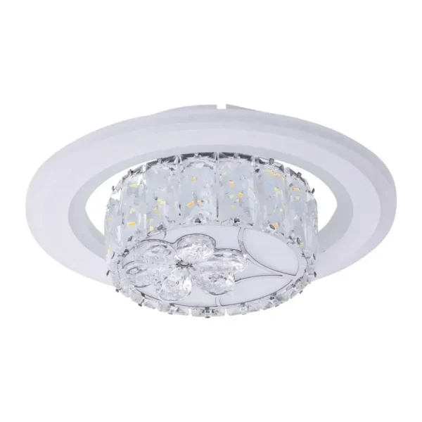 Lustra LED Cristal Gladiola 40W Alb - imagine 6
