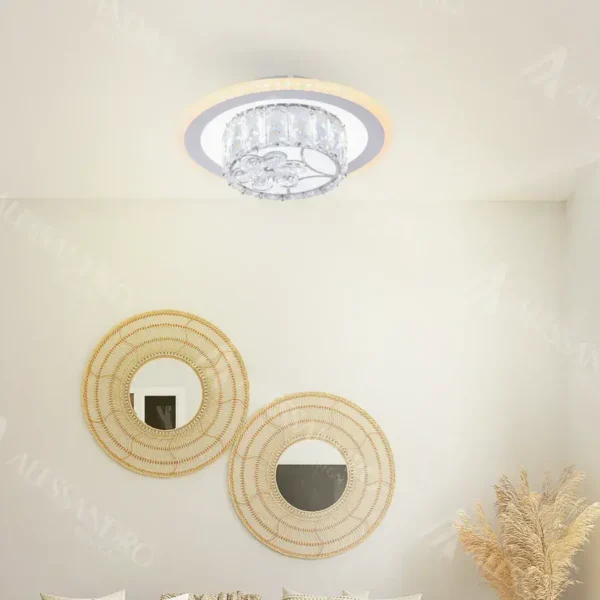 Lustra LED Cristal Gladiola 40W Alb - imagine 5