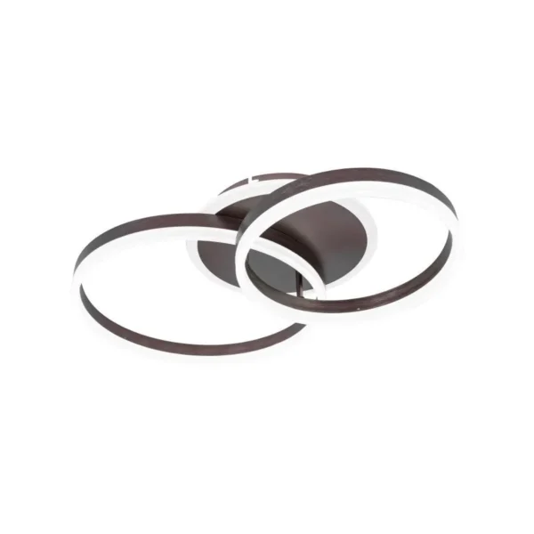 Lustra LED Gratiana cu Telecomanda, 118W, Dimabila, Coffee - imagine 7