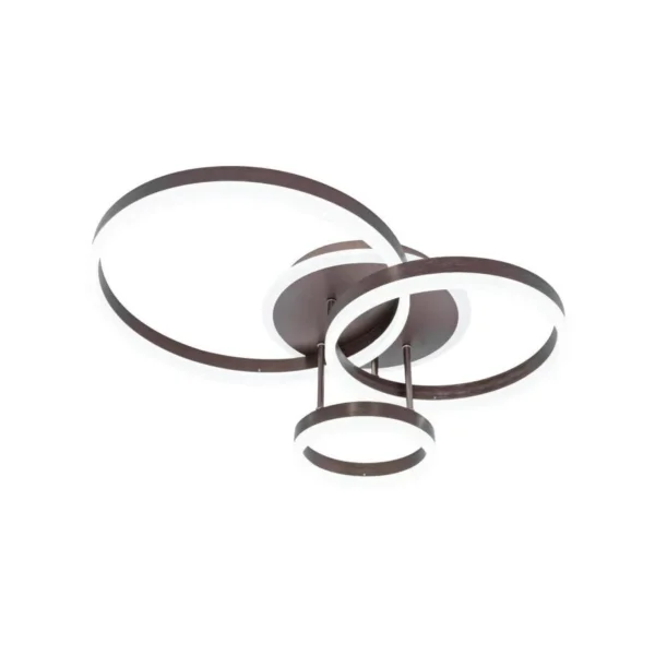 Lustra LED Gratiana cu Telecomanda, 2.4Ghz, 144W, Dimabila, Coffee - imagine 6