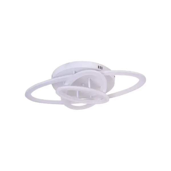 Lustra LED Izotop cu Telecomanda, 138W, Dimabila, Acril, Alb - imagine 6