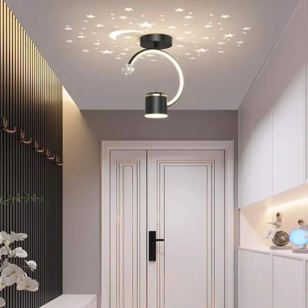 Lustra LED Kenya 34W Negru - imagine 4