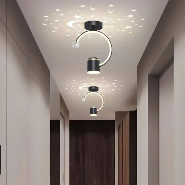 Lustra LED Kenya 34W Negru - imagine 5