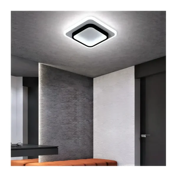 Lustra LED Khai 20W Alb Negru - imagine 5