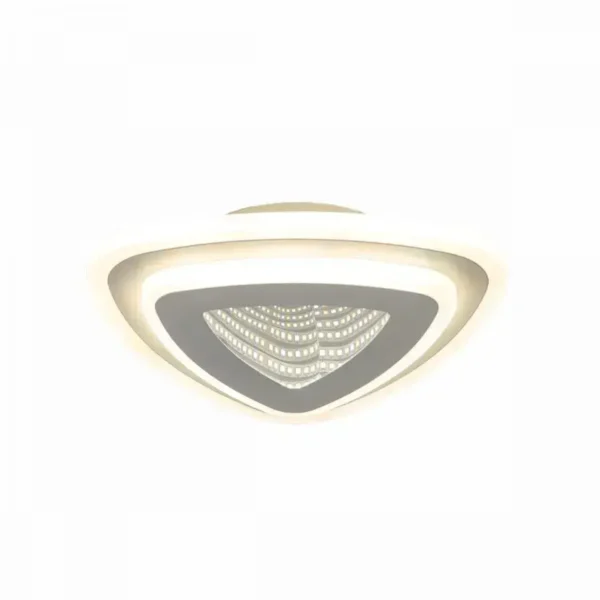 Lustra LED 3D Kiera 52W Alb - imagine 5