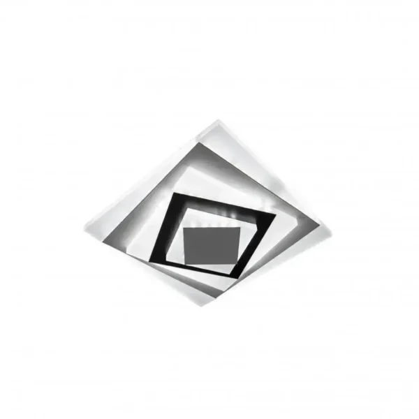 Lustra LED Luisel, 36W, Negru, Gri si Alb, Lumina Rece/Calda/Neutra - imagine 8