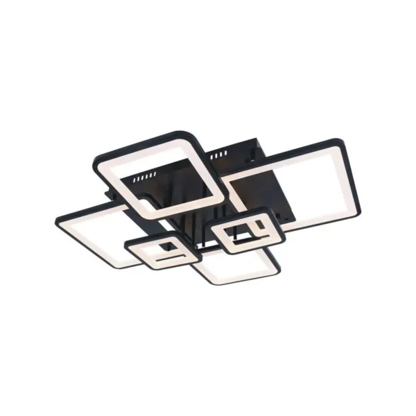 Lustra LED Mira cu Telecomanda, 114W, Dimabila, Negru - imagine 5