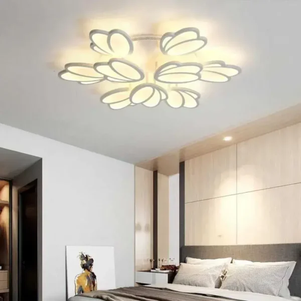 Lustra LED cu Telecomanda Patricia 200W Dimabila Alb - imagine 3