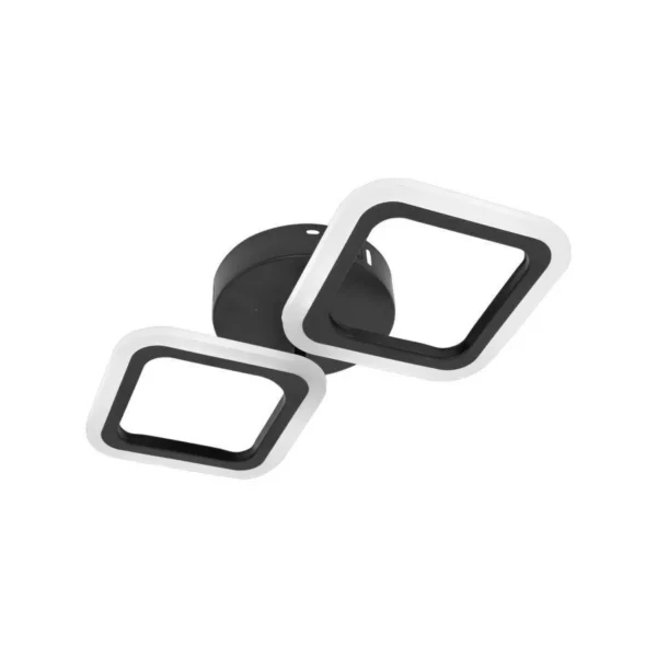 Lustra LED Pulsaris, 24W, Acril, Negru, 4000K, IP.20 - imagine 4