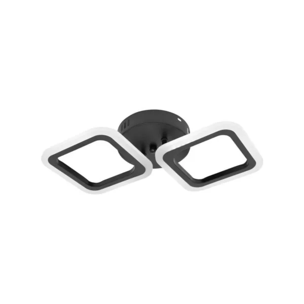 Lustra LED Pulsaris, 24W, Acril, Negru, 4000K, IP.20 - imagine 5