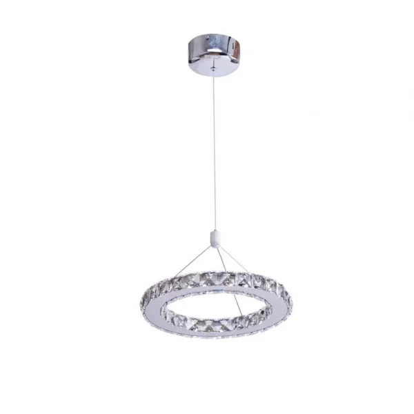 Lustra LED Romalia, 12W, Crom, Lumina Rece/Calda/Neutra - imagine 6