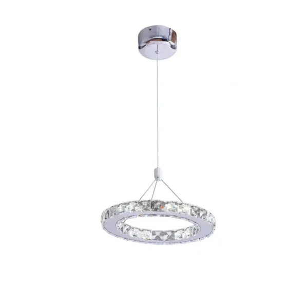 Lustra LED Romalia, 12W, Crom, Lumina Rece/Calda/Neutra - imagine 7