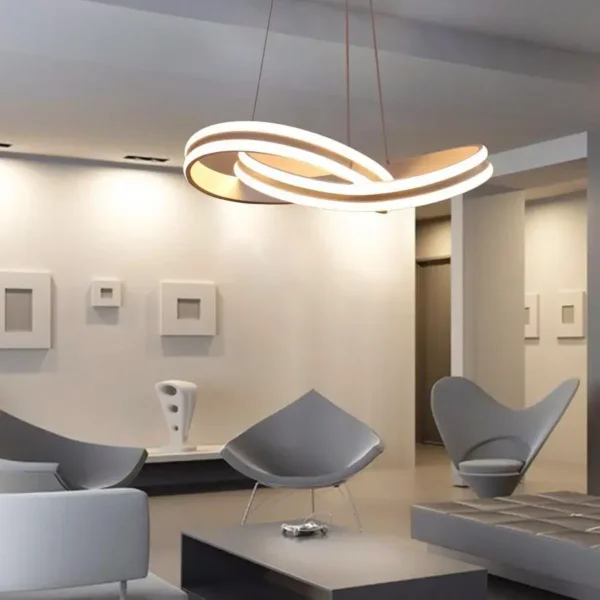 Lustra LED cu Telecomanda Catalina, 120W, Dimabila, Alb - imagine 3