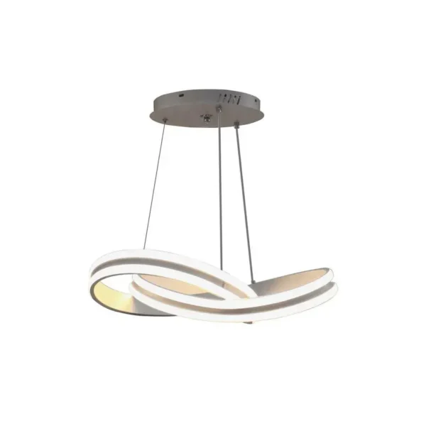 Lustra LED cu Telecomanda Catalina, 120W, Dimabila, Alb - imagine 4