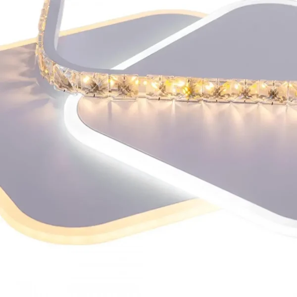 Lustra LED cu Telecomanda Everly, 100W, Dimabila, Alb - imagine 8