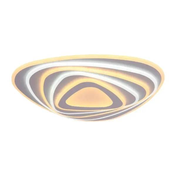 Lustra LED cu Telecomanda Lauriana, 200W, Alb, Acril, Dimabila - imagine 7