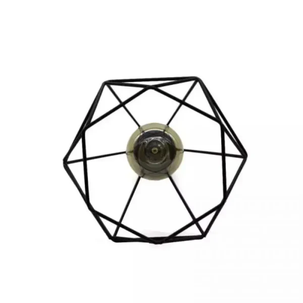 Pendul Diamant, 3*E27, Negru, Metal, 6630/3R - imagine 8