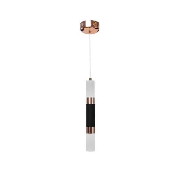 Pendul LED Adam, 14W, Acril si Metal, Negru cu Auriu, Lumina Rece/Calda/Neutra - imagine 6