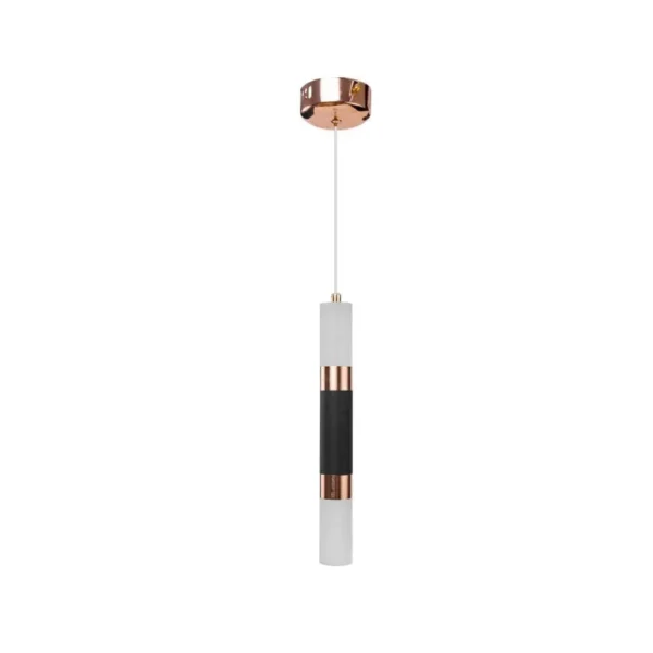 Pendul LED Adam, 14W, Acril si Metal, Negru cu Auriu, Lumina Rece/Calda/Neutra - imagine 8