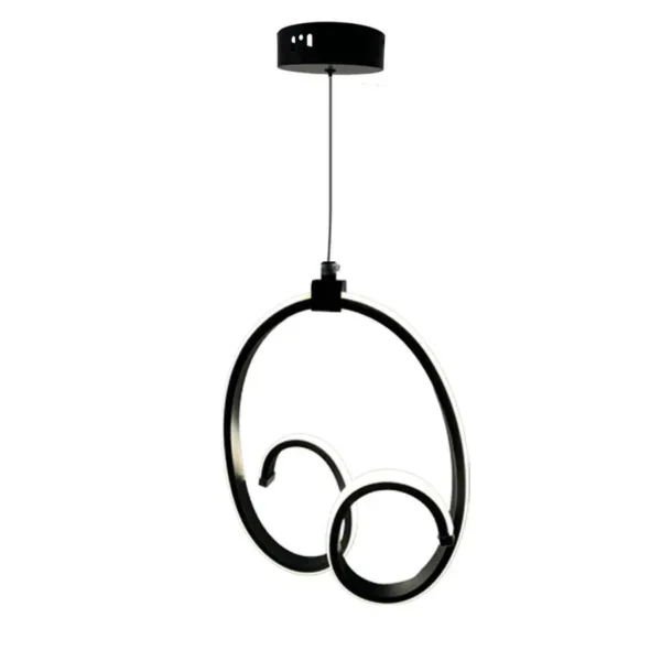 Pendul LED Alberta 50W Alb Negru - imagine 5