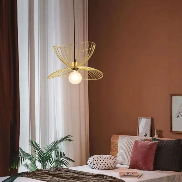 Pendul Yilmaz 1x E27, Metal, Auriu - imagine 2