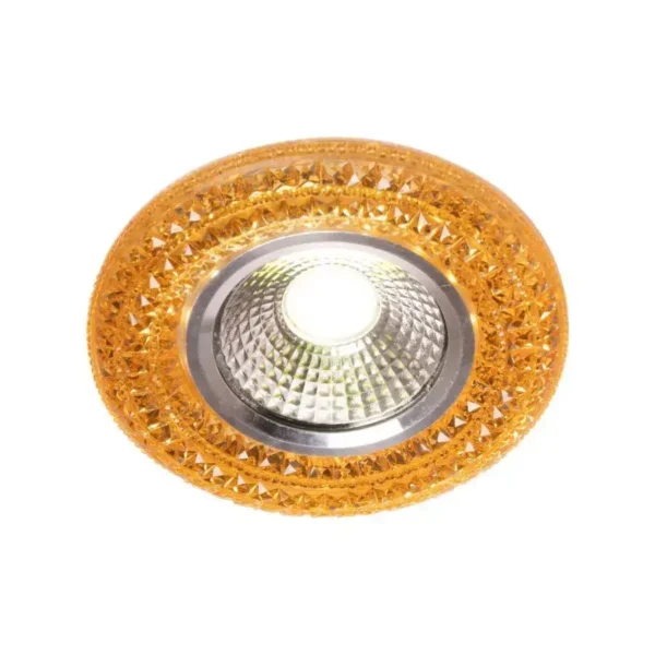 Spot LED Incastrabil, 3W, Sticla, Auriu - imagine 4