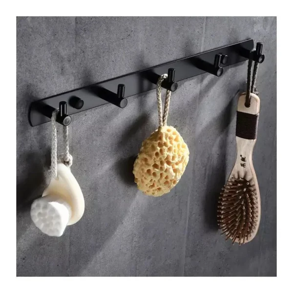 Suport Prosop si Accesorii Baie Negru GJ608 - imagine 4