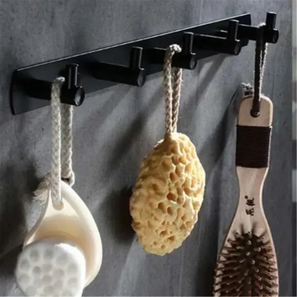 Suport Prosop si Accesorii Baie Negru GJ608 - imagine 6