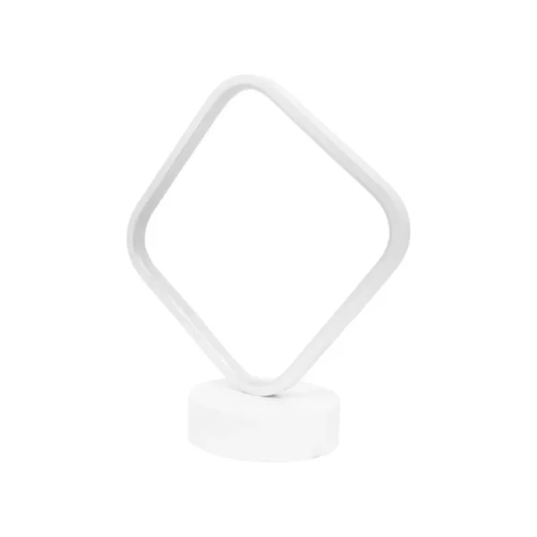 Veioza LED Merga, 26W, 3000K/4000K/6000K, Metal si Acril, Alb - imagine 4
