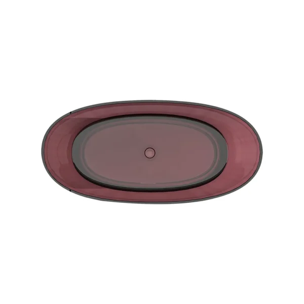 Cada Freestanding, Ovala, Burgundy Red, Rasina, 170x78x67cm - imagine 2