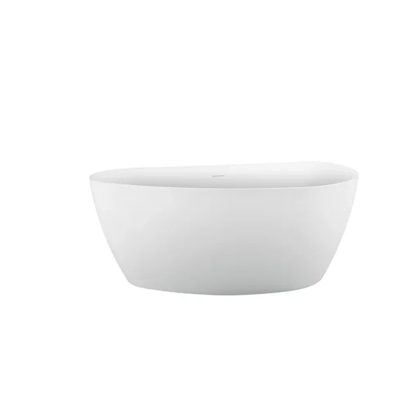 Cada Freestanding, Semi-ovala, Acril, Alba, 150×72×60 Cm - imagine 2