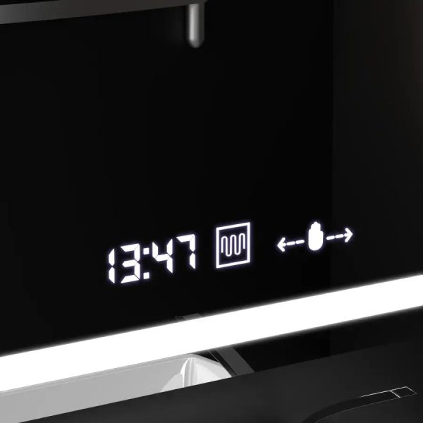 Oglinda LED Rectangulara, 75x90cm, Eclat MotionGlow Marcello, Sistem Dezaburire, Ceas & Termometru, Lupa Cosmetica, Dimabila - imagine 2