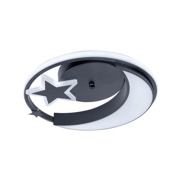 Lustra LED cu telecomanda ALYONA, 44W, lumina Rece/Calda/Neutra, Dimabila, Negru - imagine 3