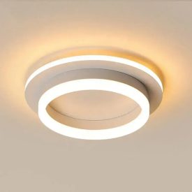 Lustra LED MODERNA 30W, Diametru 22cm, Rotunda, lumina Rece/Calda/Neutra, Alb