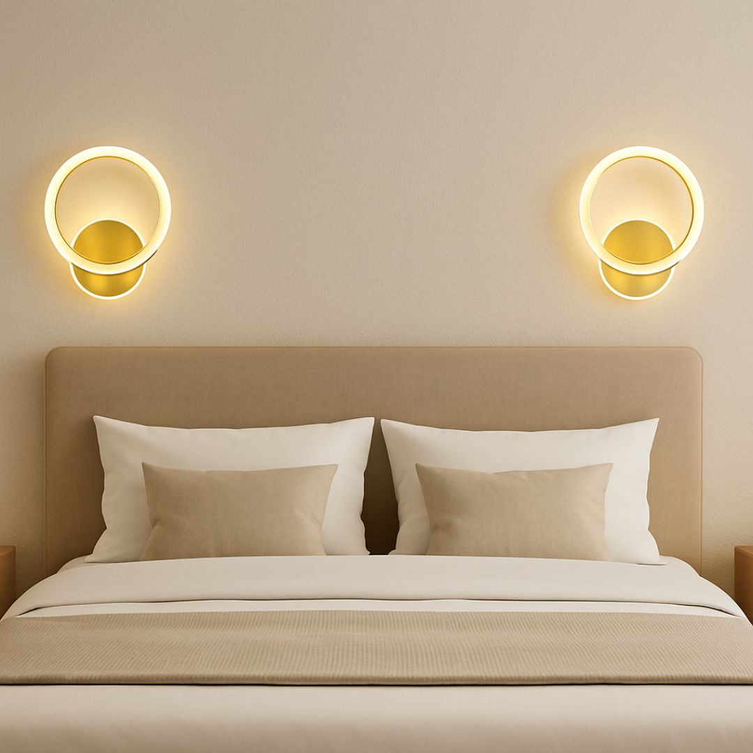 Aplica LED Dario, 31W, Lumina Rece/Calda/Neutra, Auriu - imagine 2