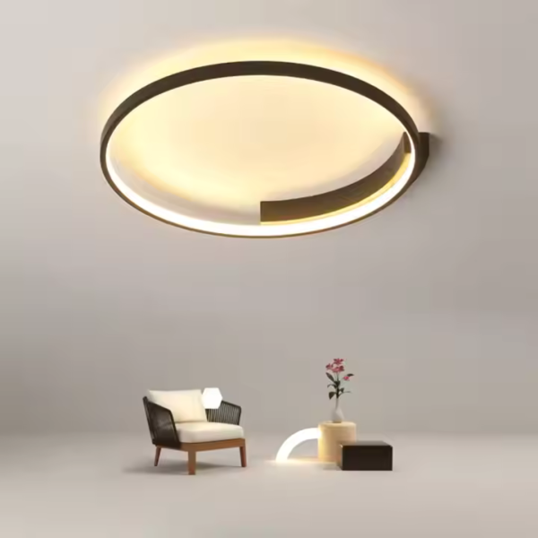 Lustra LED cu telecomanda LETIZIA 33W, Rotunda, lumina Rece/Calda/Neutra, Dimabila, Negru - imagine 2