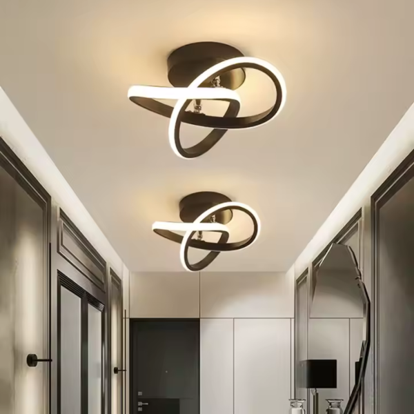 Lustra LED VERTEX Infinitum 26W, Lumina Rece/Calda/Neutra, Negru - imagine 4