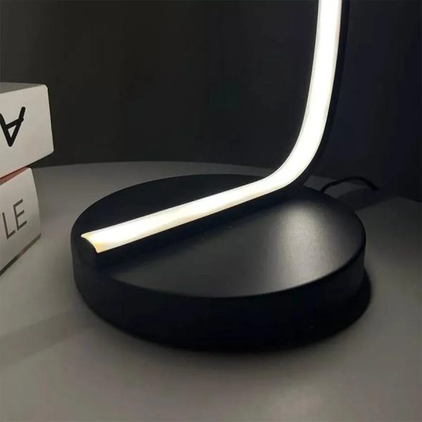 Veioza LED Nemesis, 10W, Lumina Rece/Calda/Neutra, Metal si Acril, Negru - imagine 4