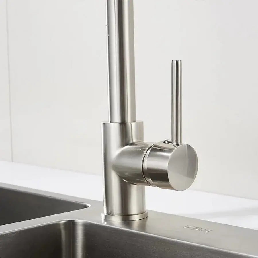Baterie Bucatarie cu Dus Extractibil, Inox si Alama Crom, YD/101 - imagine 4