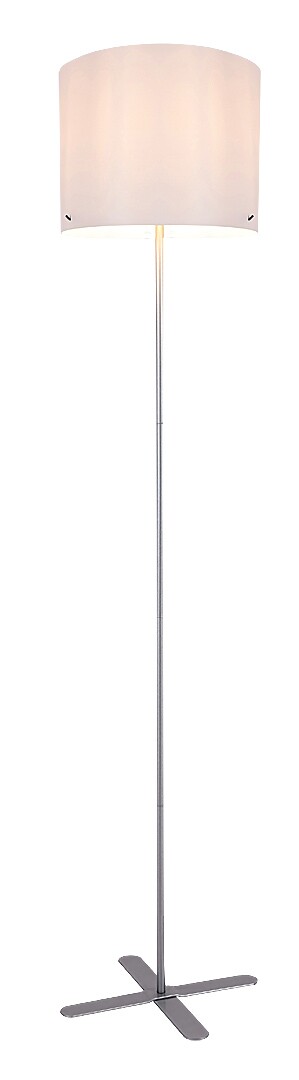 Lampa de podea Metal Argintiu 1xE27 - Izander - imagine 7