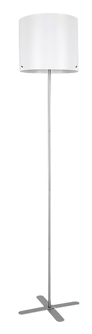 Lampa de podea Metal Argintiu 1xE27 - Izander - imagine 8