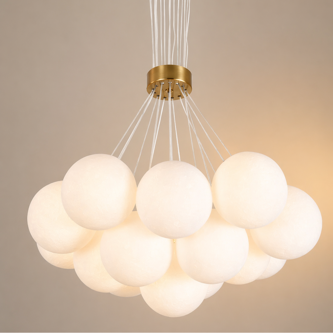 Lustra MODERNA LOFT Bagliore, Glob, 7xE27, Inaltime Reglabila, Auriu